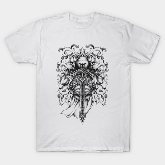 Knight and armor T-Shirt by Shaff wang